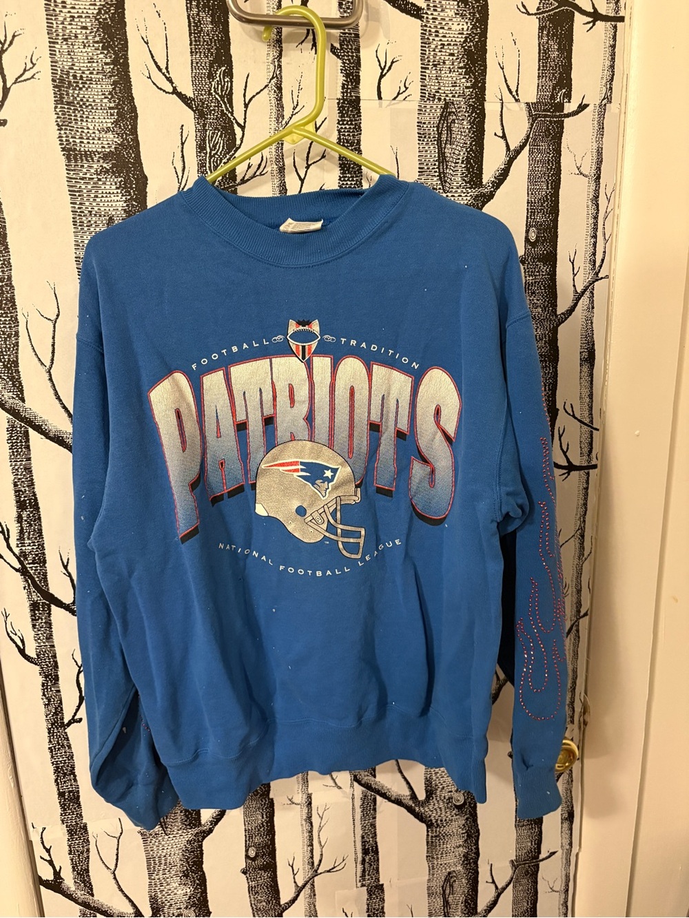 Hanes Blue Activewear Pullover Sweatshirt with Team Graphic